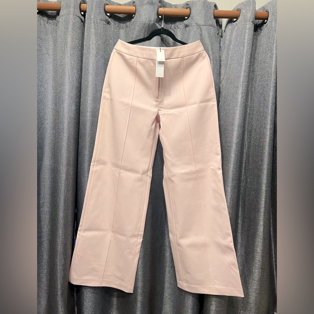 Adam Lippes Wide Leg Trousers Pale Pink